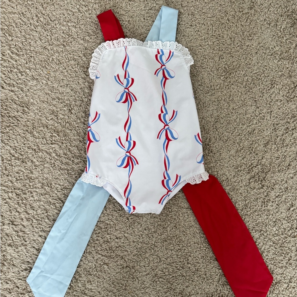 TBBC SiSi Sunsuit America’s Birthday Bows